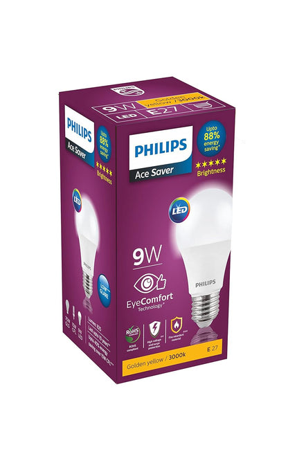Philips E27 warm white LED light bulb with energy-efficient, long-lasting illumination for home and indoor lighting.
